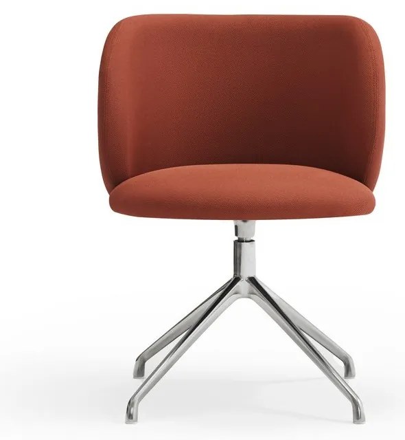 Тапициран трапезен стол в тухлен цвят Mogi – Teulat