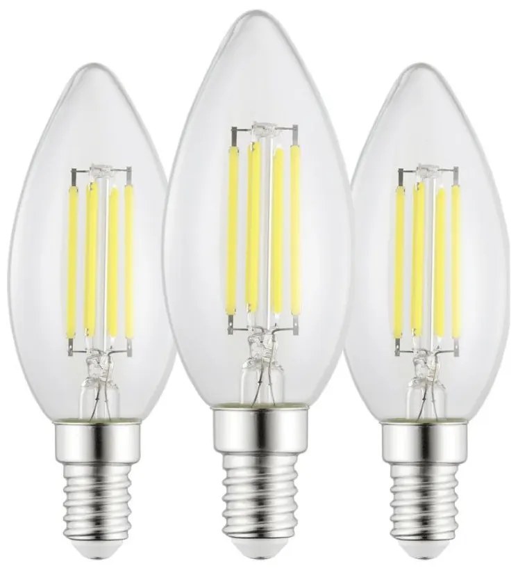 КОМПЛЕКТ 3x LED крушки C35 E14/2,2W/230V 2700K - Eglo 110439