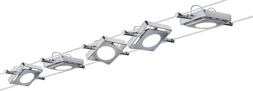 Paulmann 94108 - Комплект 5xLED/4,3W точкови лампи MAC 230V мат хром