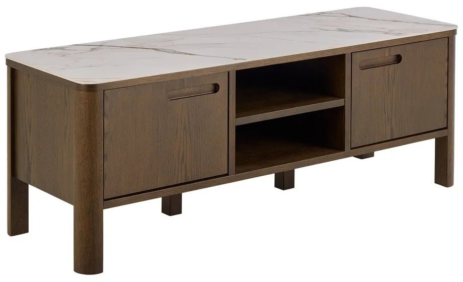 Кафява маса за телевизор от декор от дъб 120x45x40 cm Southampton – Actona