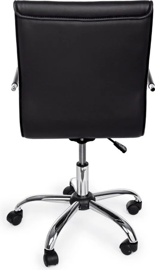 Черен офис стол от имитация на кожа Perth – Yes Everyday