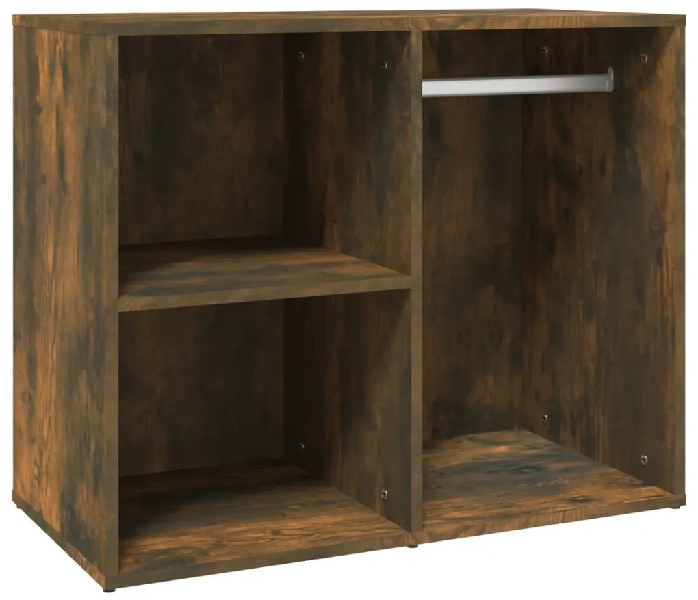 820505 vidaXL Шкаф за гримиране, Опушен дъб, 80x40x65 см, инженерно дърво