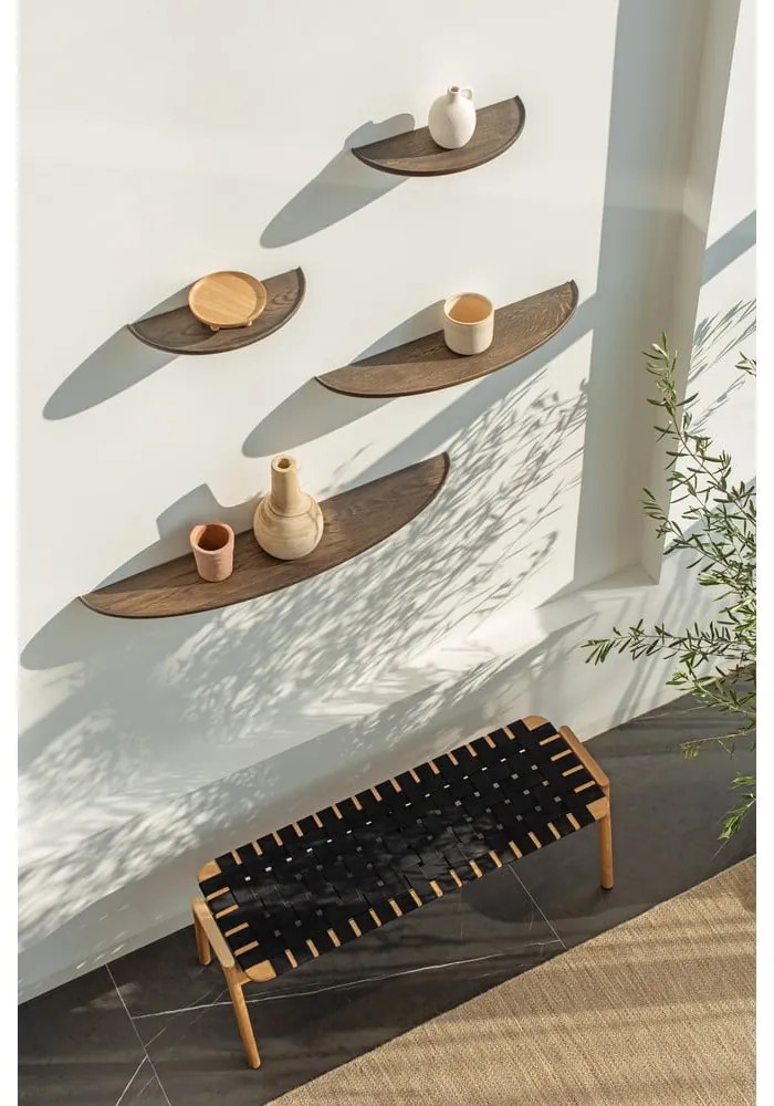 Рафт от кафяв дъб 70 cm Mu - Gazzda