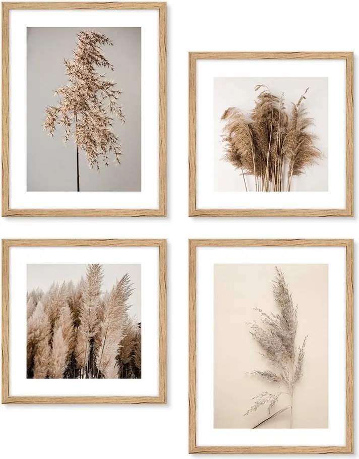 Комплект плакати в рамка 4 бр. 32x42 cm