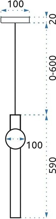 Пендел LED White Gold APP475-CP