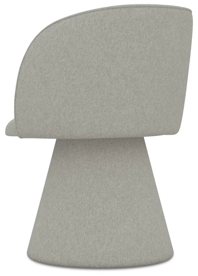 Светлосив тапициран трапезен стол Maia – Makamii