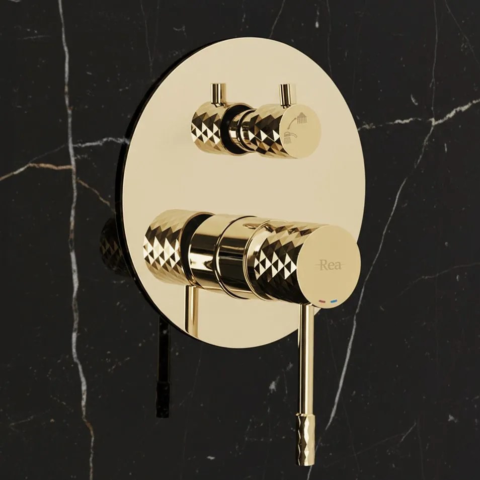 Душ система за вграждане Rea Lungo Diamond Gold