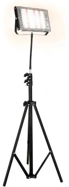 LED прожектор FIRON 45W 230V IP54 с поставка за растения, черен