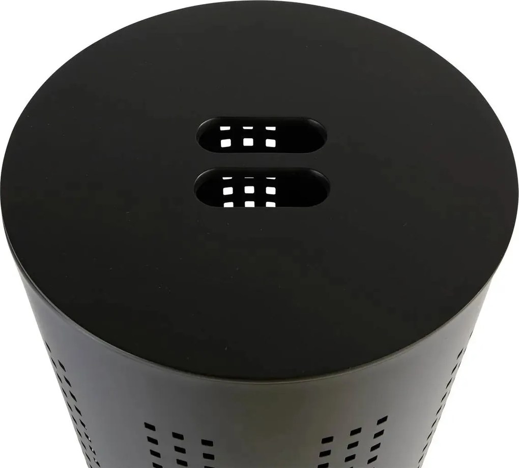 Кош за пране 5five Glass, Метал, Черен, 45 l