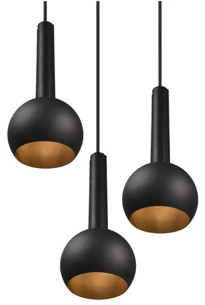 Черно висящо осветително тяло ø 52 cm Ciliana – CINQUE