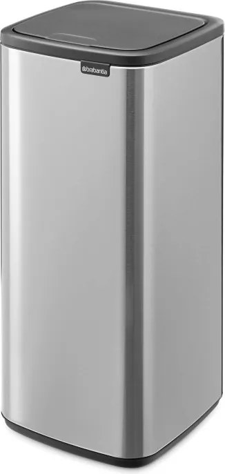 Кош за боклук Brabantia Bo Touch 1010145, 30 л, Плавно и безшумно отваряне, Голям отвор, Устойчив на пръстови отпечатъци, Инокс/Мат