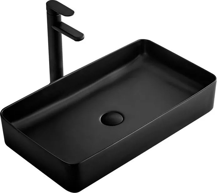 Умивалник за плот Rea Denis Black MAT