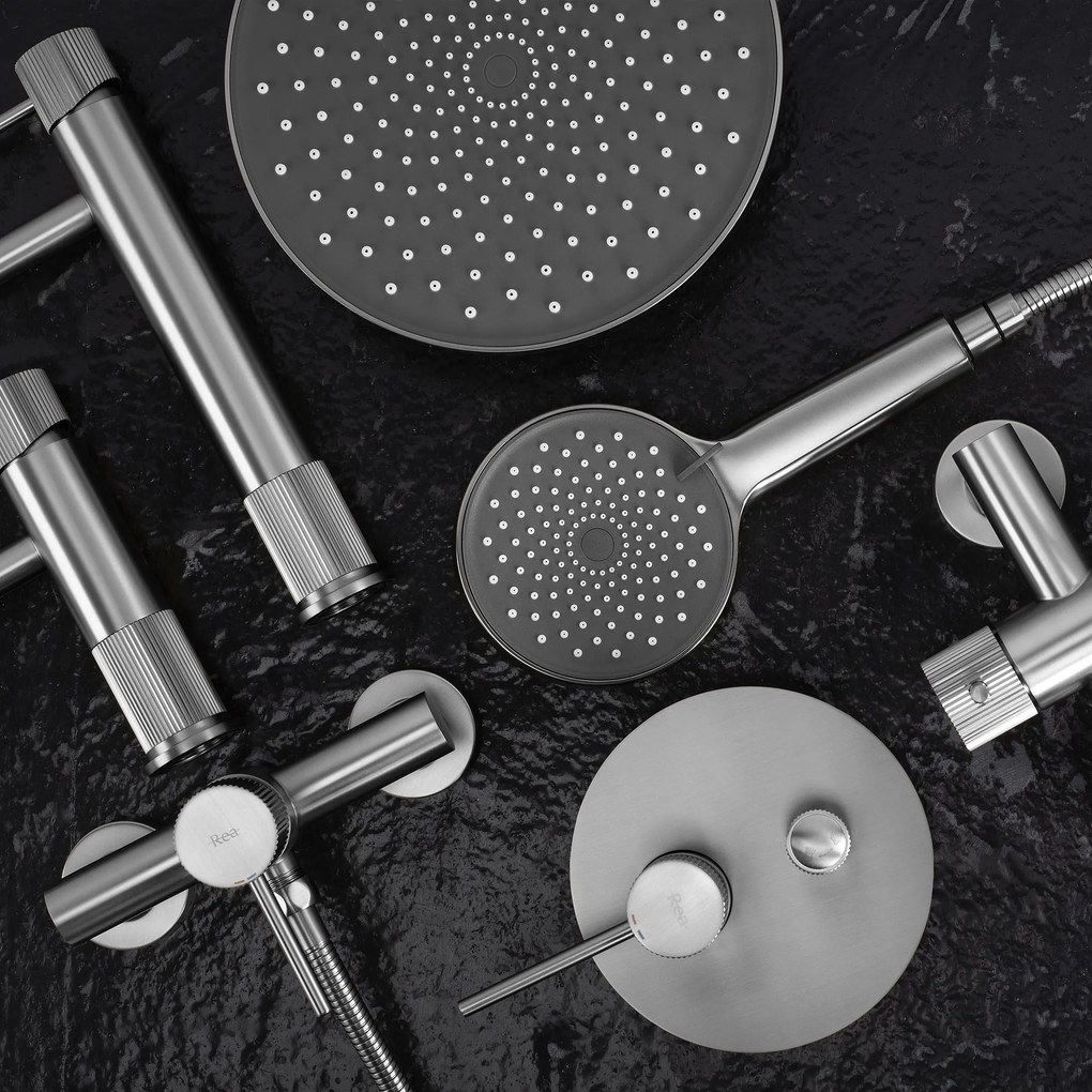 Душ система за вграждане Rea Lungo Stripe Nickel Brush