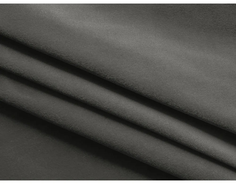 Тъмносив кадифен разтегателен диван с място за съхранение 238 cm Kapua – Makamii