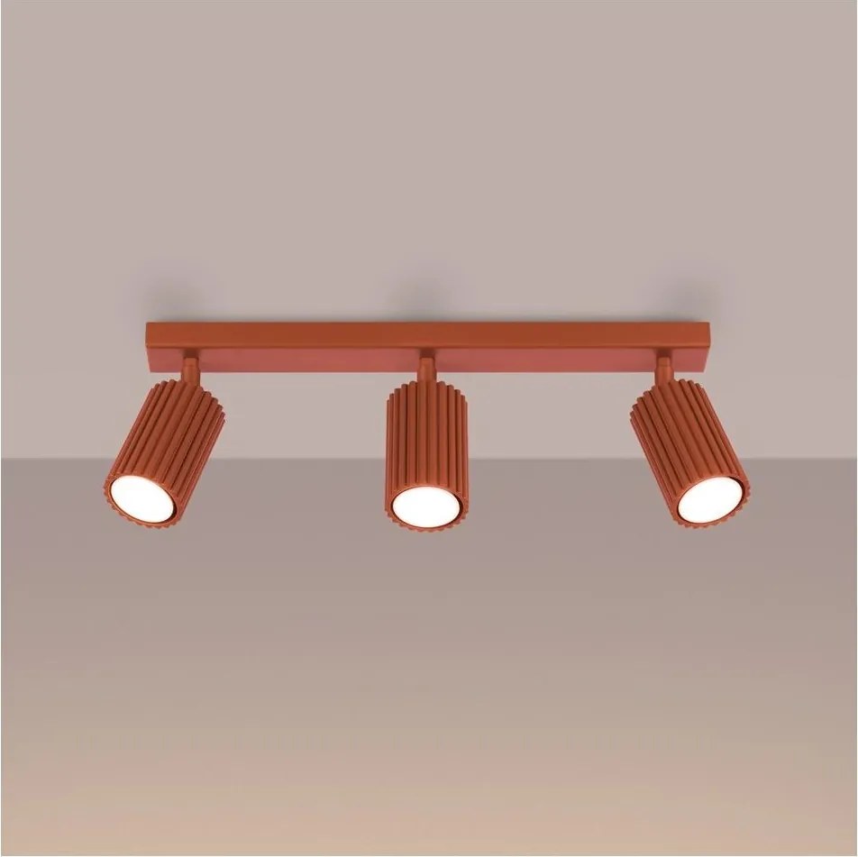 Brilagi - LED точково осветително тяло CRESTO 3xGU10/10W/230V червено