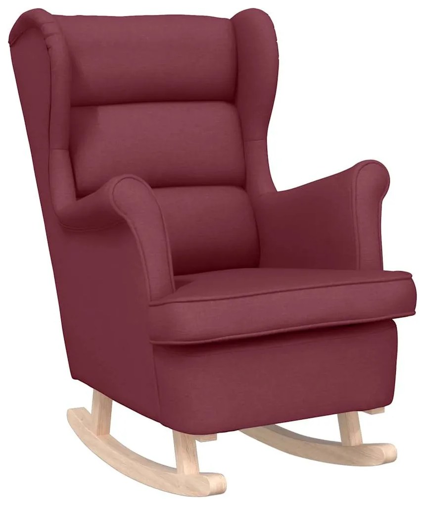 4016922 vidaXL Люлеещ се стол Винено червено 74x90x102 cm Fabric