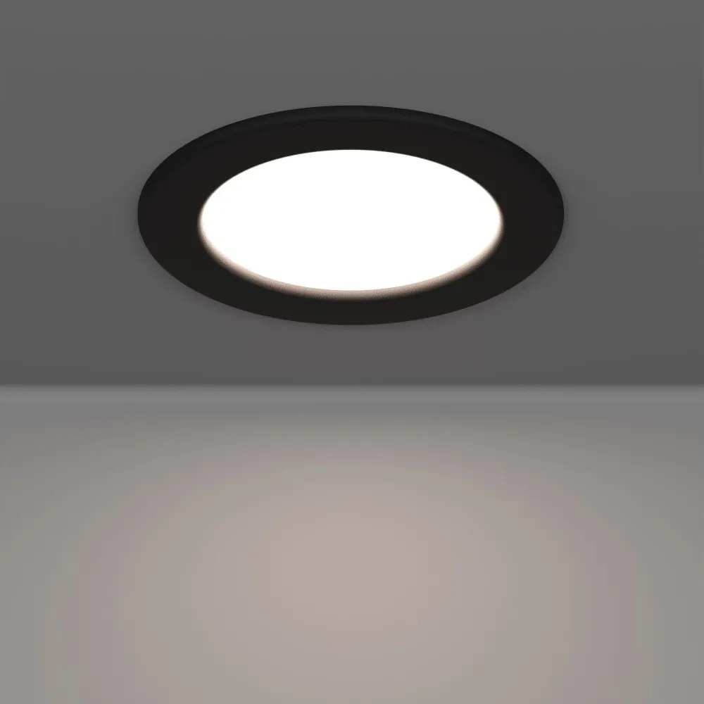 Eglo 901413-LED Вградено осветително тяло за баня FUEVA LED/6,3W/230V Ø 11,9 cm IP44 черно