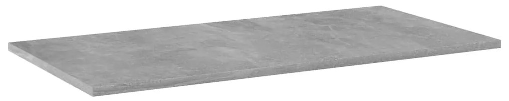 805338 vidaXL Рафтове, 4 бр, бетонно сиви, 80x40x1,5 см, инженерно дърво