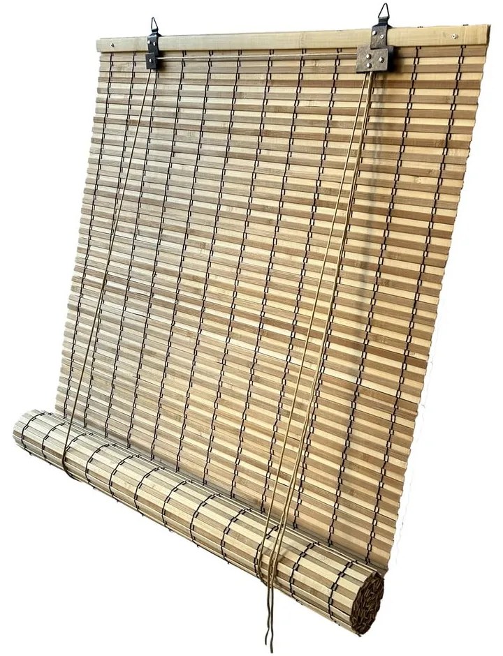 Бамбукова ролетна щора в естествен цвят 140x160 cm Java – Gardinia