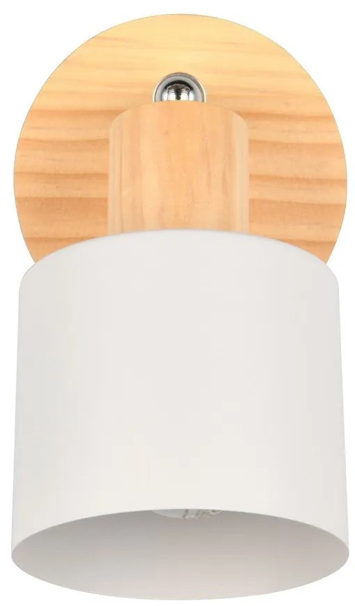 Прожектор в бял и естествен цвят ø 9 cm Shanti – Trio