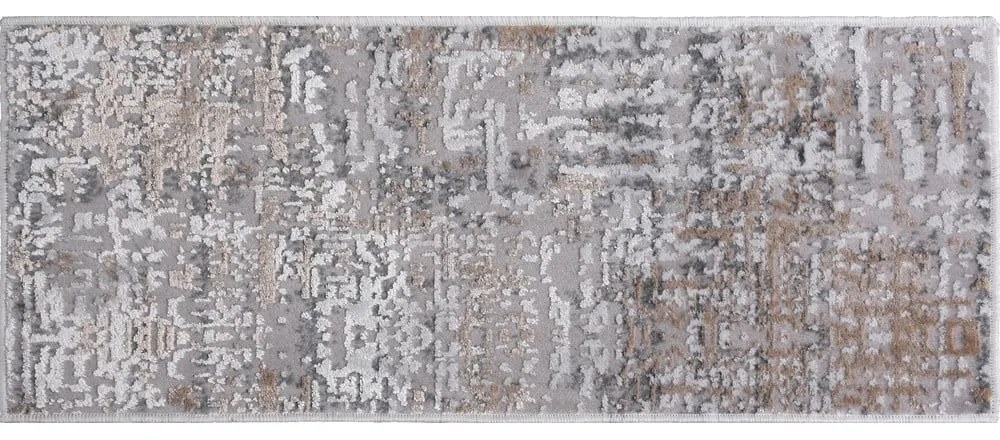 Сиво-бежови памучни килими за стълби в комплект от 16 бр. 25x65 cm Milano Bej – Vitaus