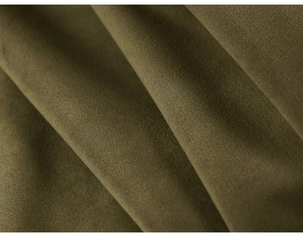 Зелено кадифено кресло Abby – Micadoni