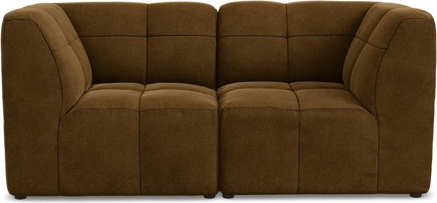 Кадифен диван в цвят горчица 180 cm Aloha – Makamii