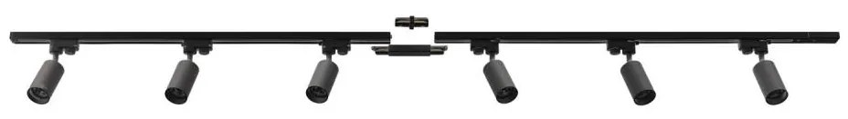 Zuma Line 3021 - Спот в релсова система TUBE 6xGU10/35W/230V черен