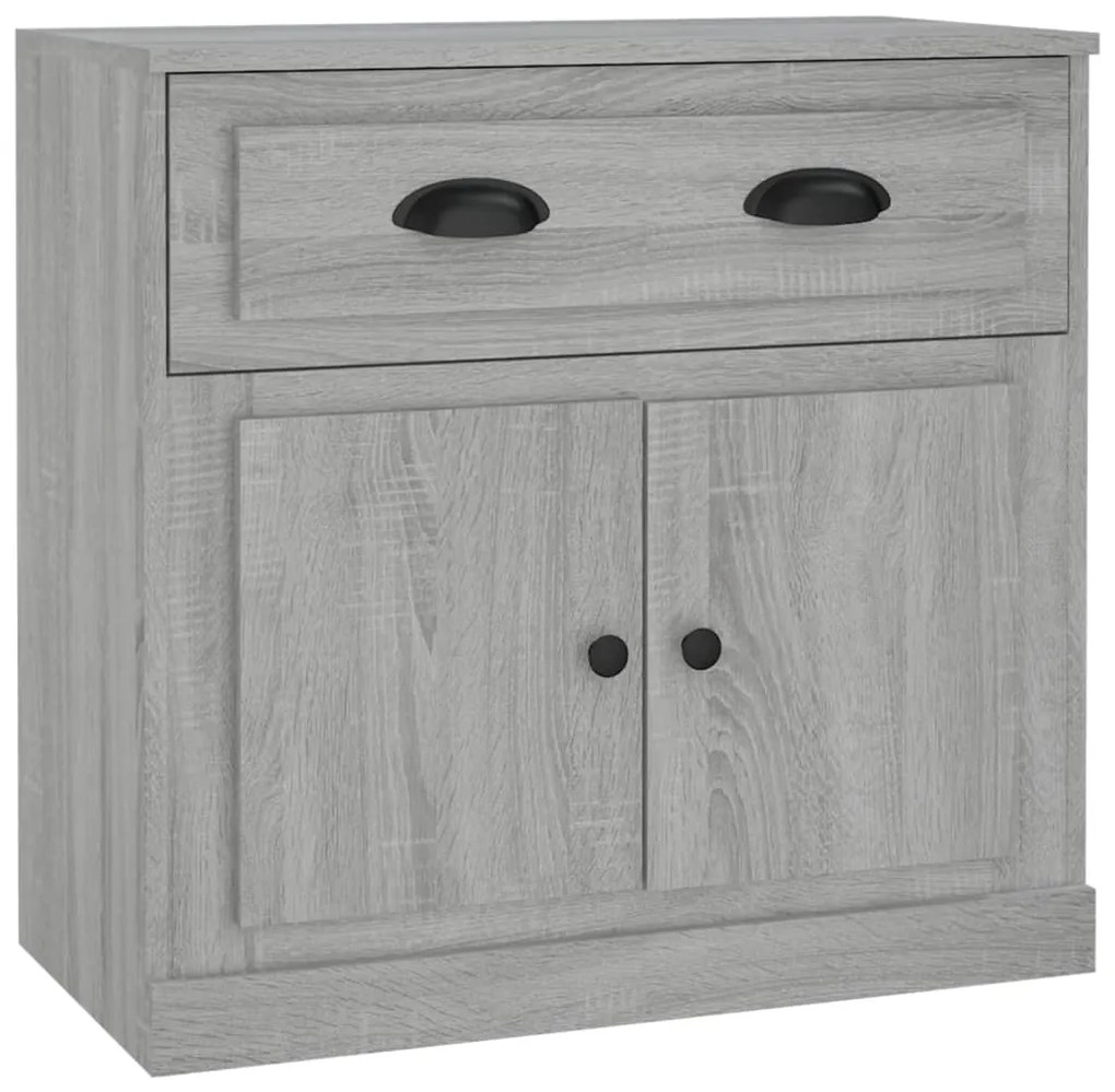 816430 vidaXL Сайдборд, сив сонома, 70x35,5x67,5 см, инженерно дърво