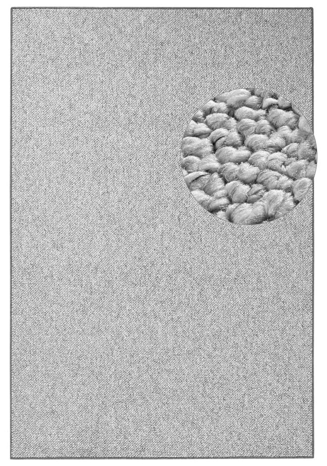 Сив килим 80x150 cm Wolly – BT Carpet