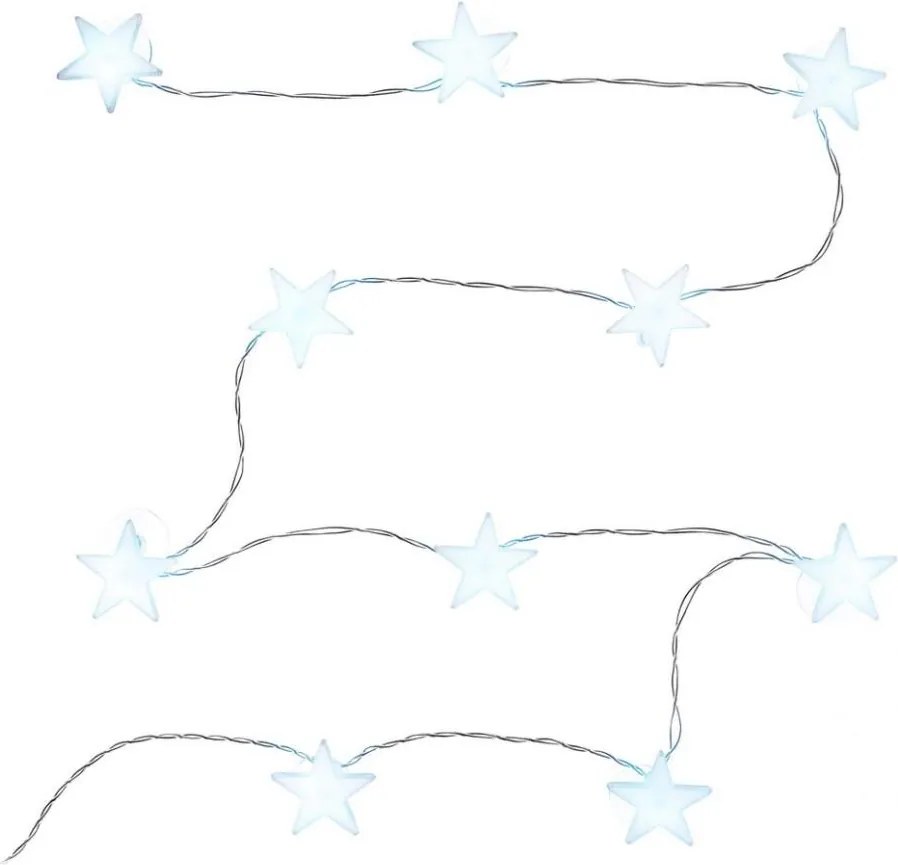 Retlux - LED декоративен гирлянд с вендузи 10xLED/2xAA 1,8m студено бяла