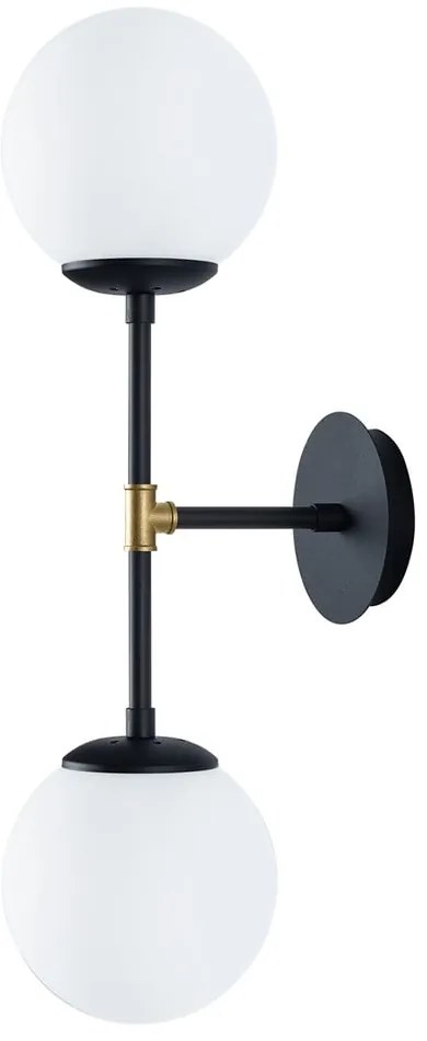 Черна стенна лампа , дължина 58 cm Kruva - Squid Lighting