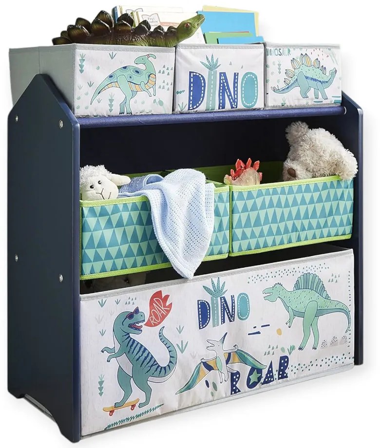 GINGER HOME Органайзер/етажерка 3 нива DINOSAUR