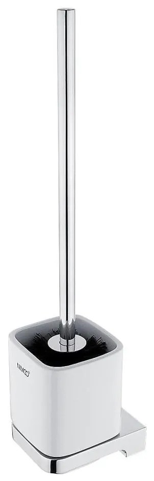 NIMCO MA 29094KN-26 - Четка за тоалетна със стенен монтаж MAYA бял/лъскав хром