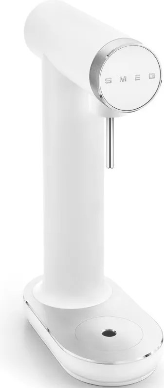 Машина за сода SMEG Collezione SKC01WHM, 800 мл, CO2, Предпазен клапан, Тавичка за отцеждане, Ръчна, Бял мат