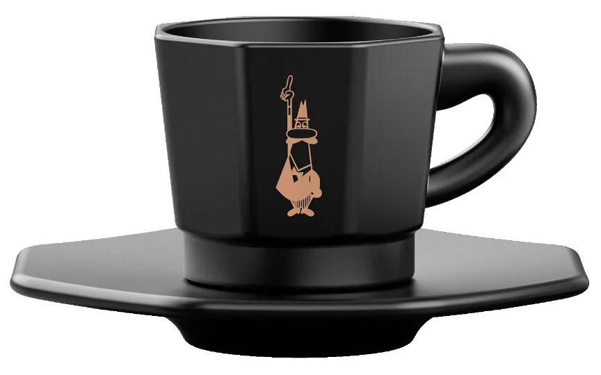 Комплект чаши за кафе части Bialetti Черен (4 броя)