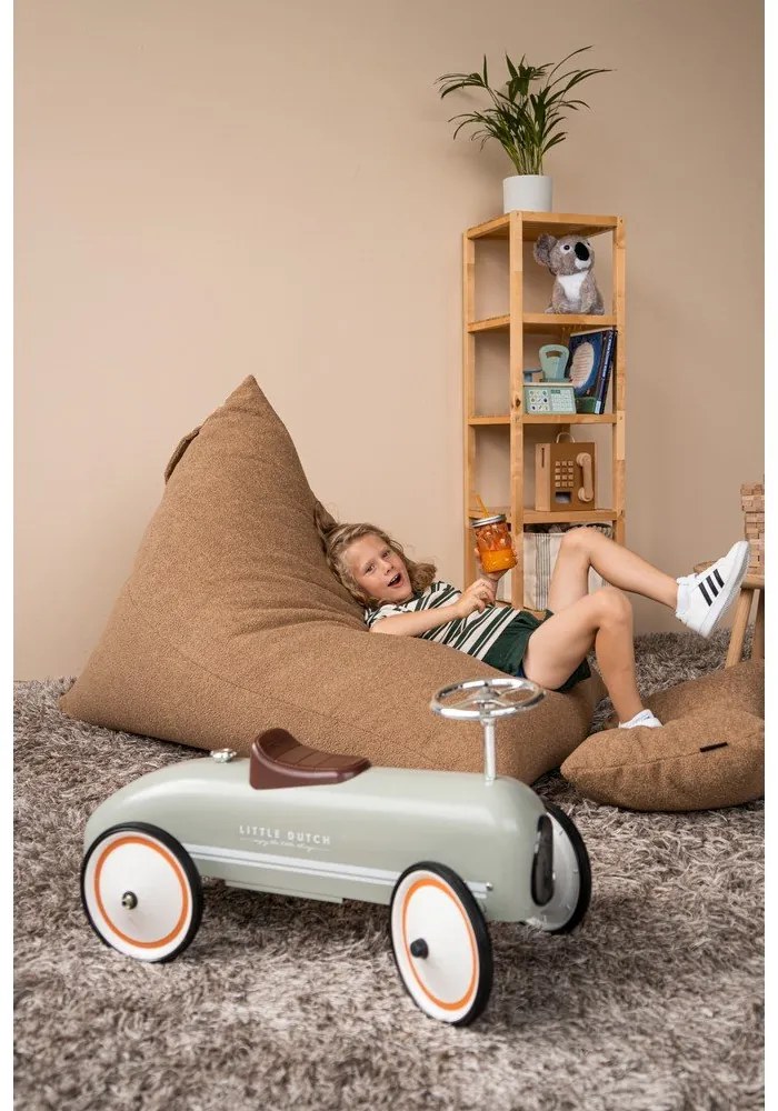 Кафяв пуф от букле Razz – SLOWDOWN