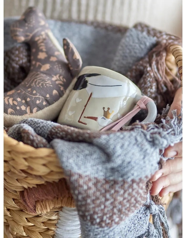 Бежова керамична детска чаша 225 ml Bambino – Bloomingville Mini