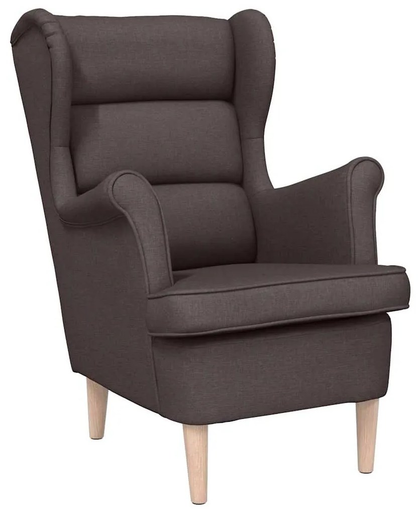 4016899 vidaXL Фотьойл тъмнокафяв 74x84x100 cm плат