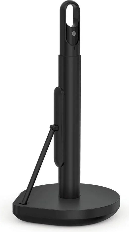 Държач за кухненски кърпи от матирана черна стомана - simplehuman