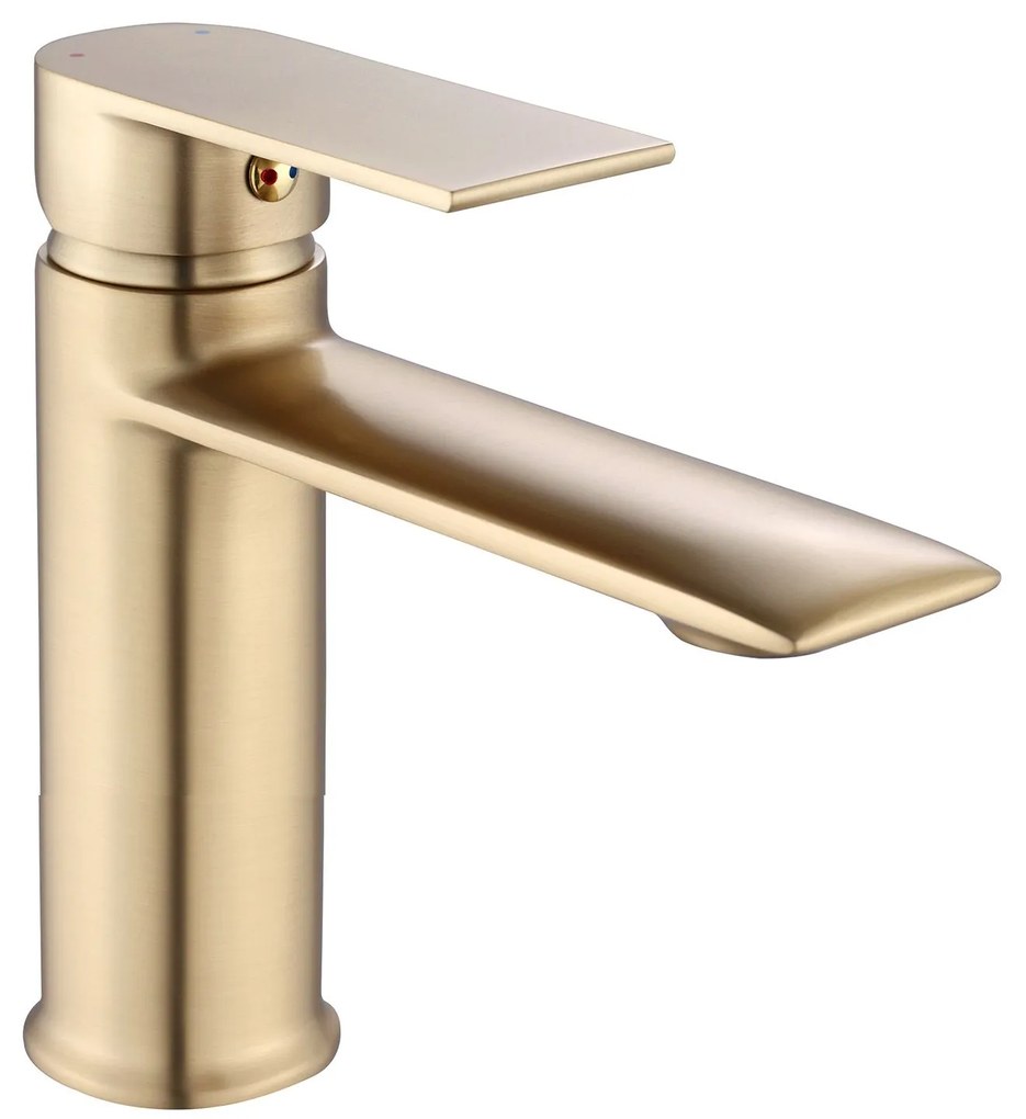 Смесител за мивка REA Veneta Brush Gold low