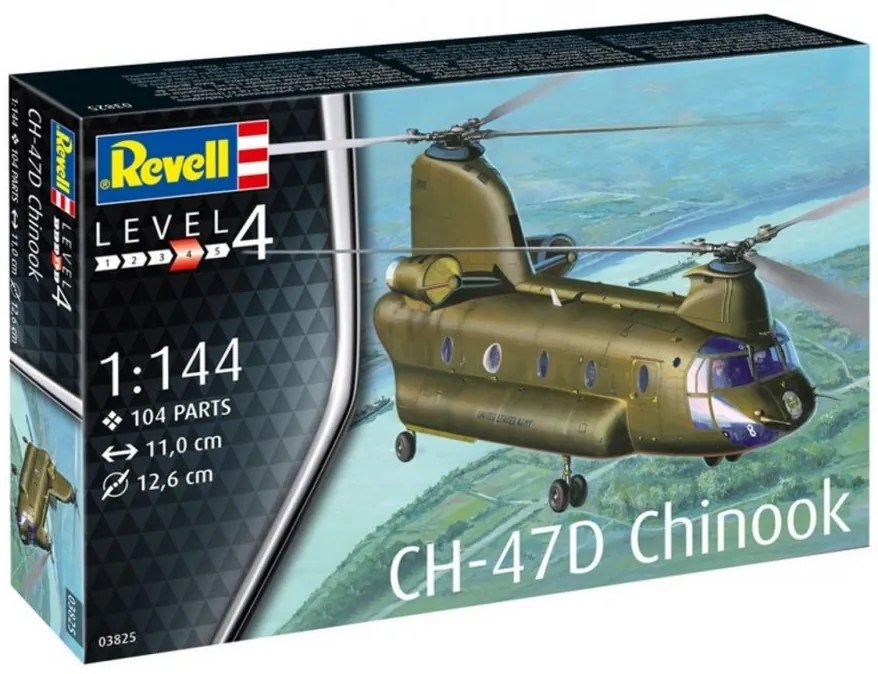 Revell - Сглобяем модел Въртолет CH-47D Chinook R03825