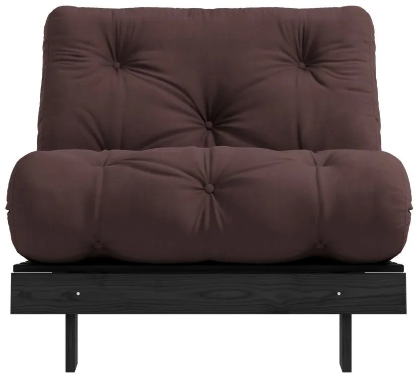 Тъмнокафяво кресло Roots Black Night – Karup Design