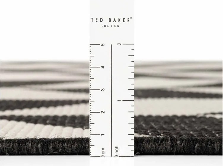 Черна/кремава пътека за открито и закрито 80x200 cm Haringey Terrick – Ted Baker