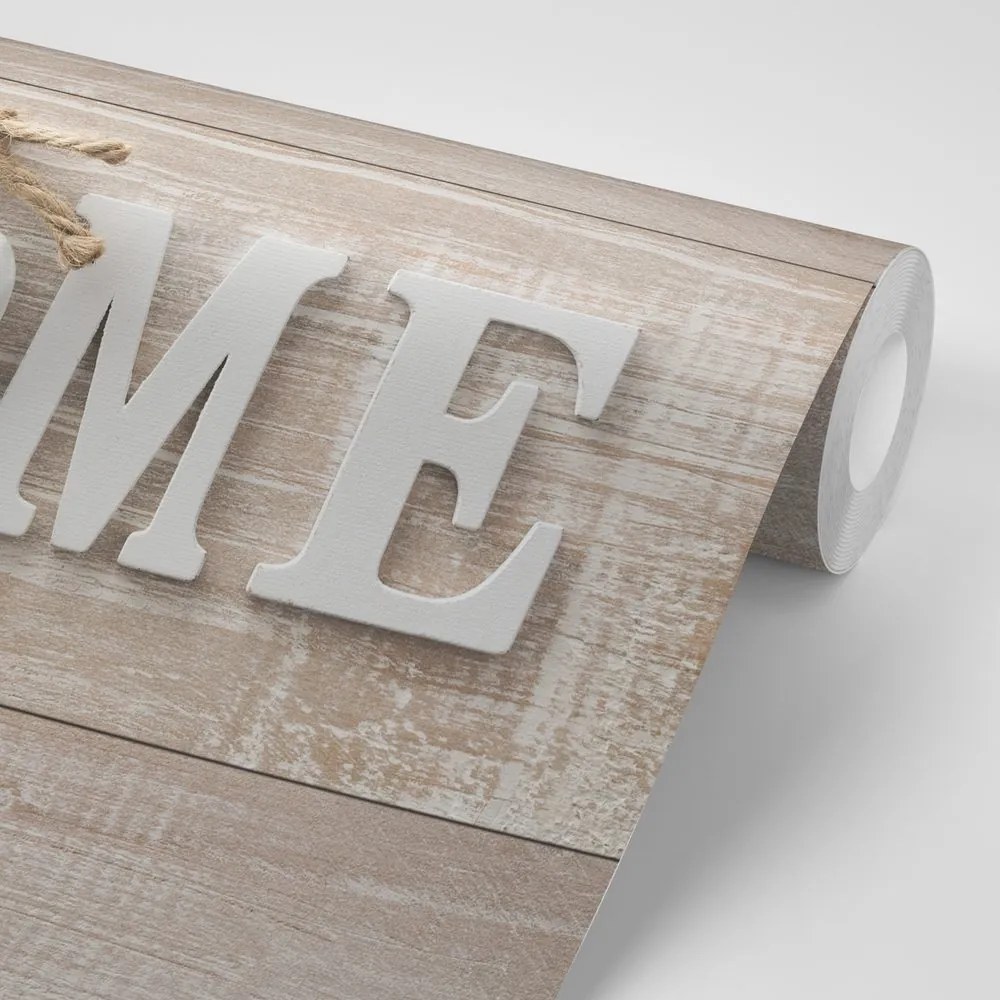 Самозалепващ тапет – С надпис Home във винтидж стил