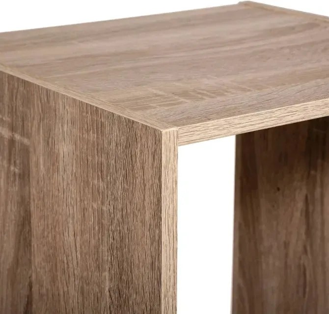 Рафт 5five Mix'n Modul, 4 отделения, MDF, 35x32x134 cm - Бял