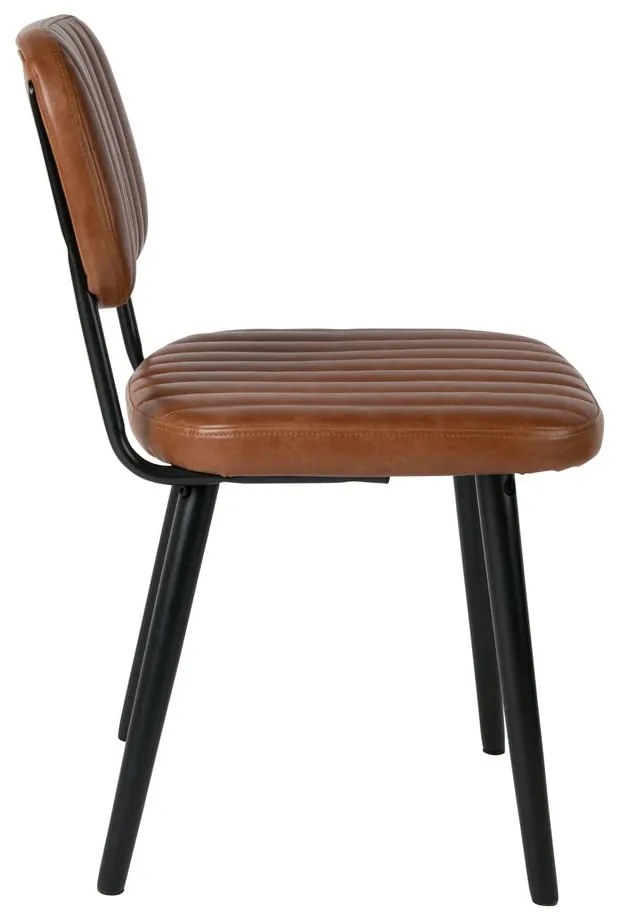 Кафяв трапезен стол в цвят коняк Jake Worn - White Label