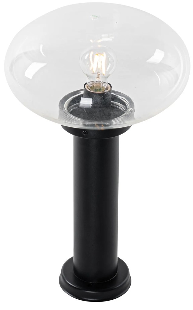 Модерен външен стълб черен 50 см - Elly