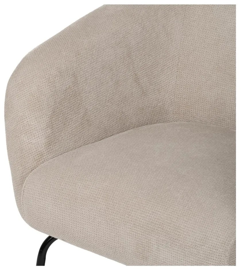 Бежово шенилово кресло Classic – Ixia