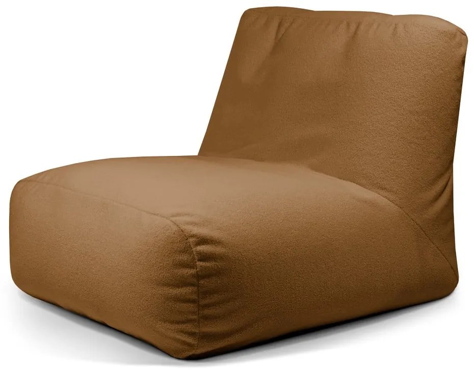 Кафяв пуф от букле Tube 100 – SLOWDOWN